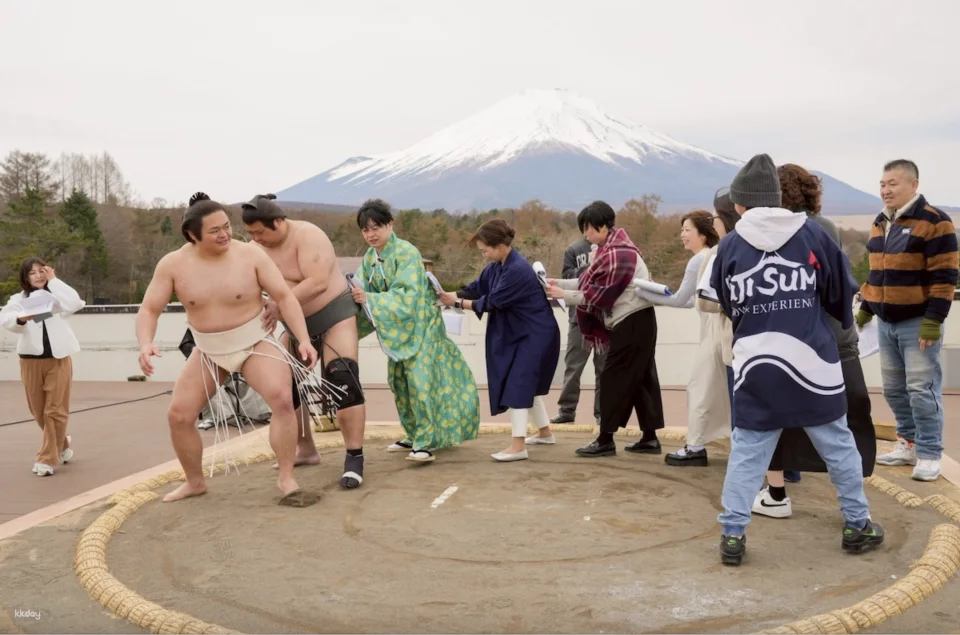 Tickets for a live sumo wrestling performance at Lake Yamanaka, Mt. Fuji, Yamanashi, Japan