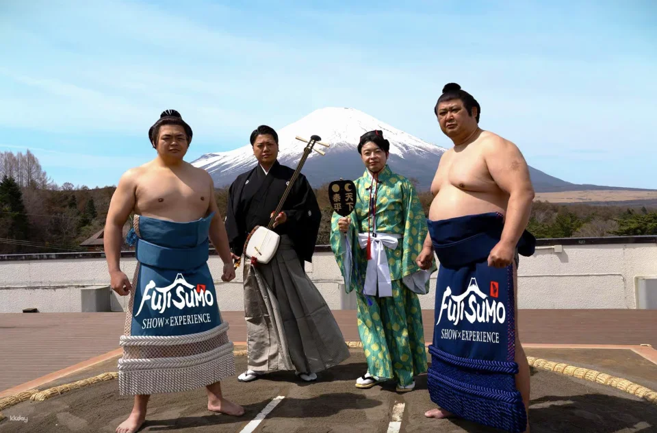 Tickets for a live sumo wrestling performance at Lake Yamanaka, Mt. Fuji, Yamanashi, Japan