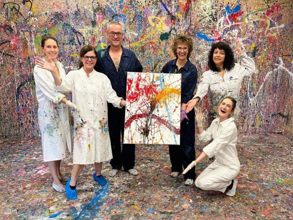Action Painting in Zurich Private Workshop