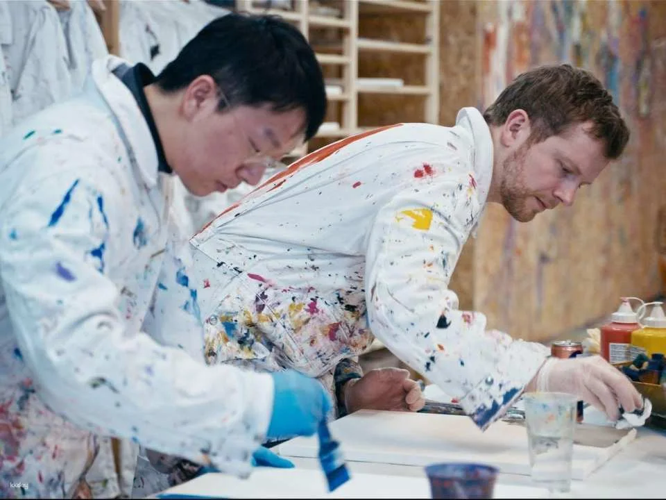 Action Painting in Zurich public workshop
