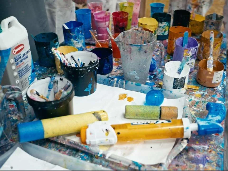 Action Painting in Zurich public workshop