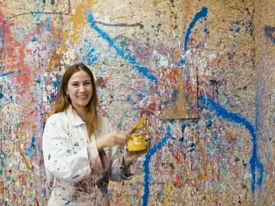 Action Painting in Zurich public workshop