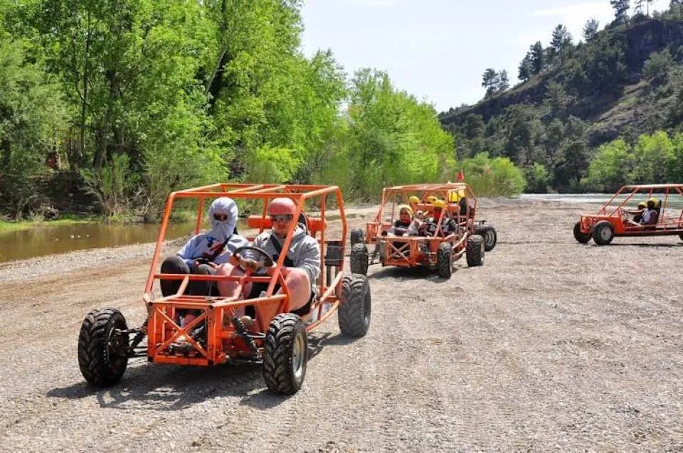 Köprülü adventure tour with buggy safari, monster buggy ride & rafting