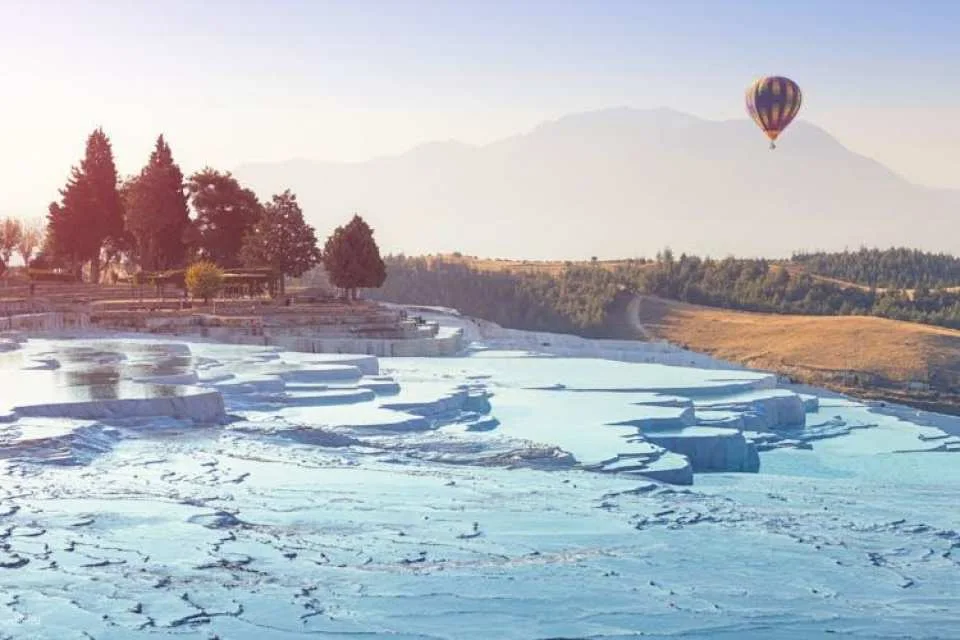 Pamukkale sunrise hot air balloon experience and Hierapolis visit from Antalya