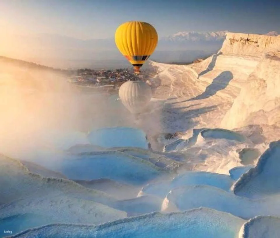 Pamukkale sunrise hot air balloon experience and Hierapolis visit from Antalya