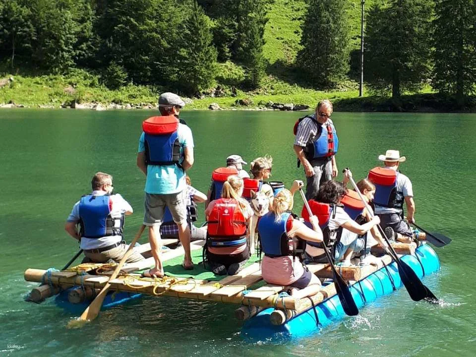 Team Event Raft Building at Lake Lucerne