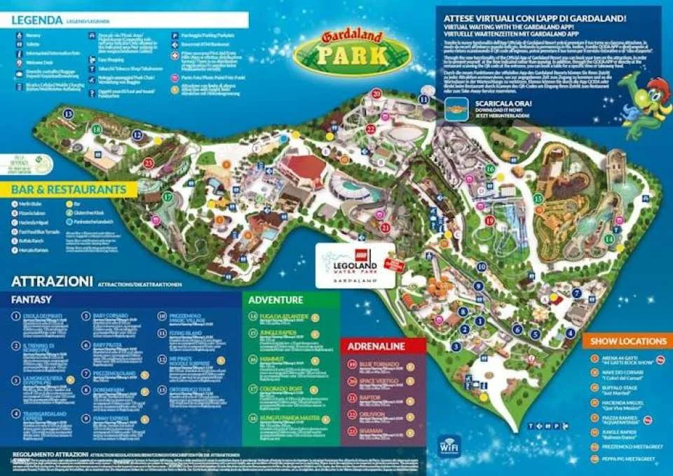Gardaland and optional SEA LIFE Aquarium entrance ticket