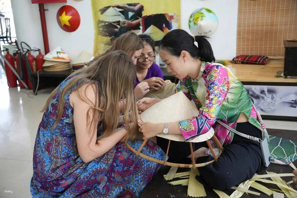 Hue | Tradditional Vietnamese Poem Conical Hat Making Workshop with Local Instructor | A must do experience in Vietnam