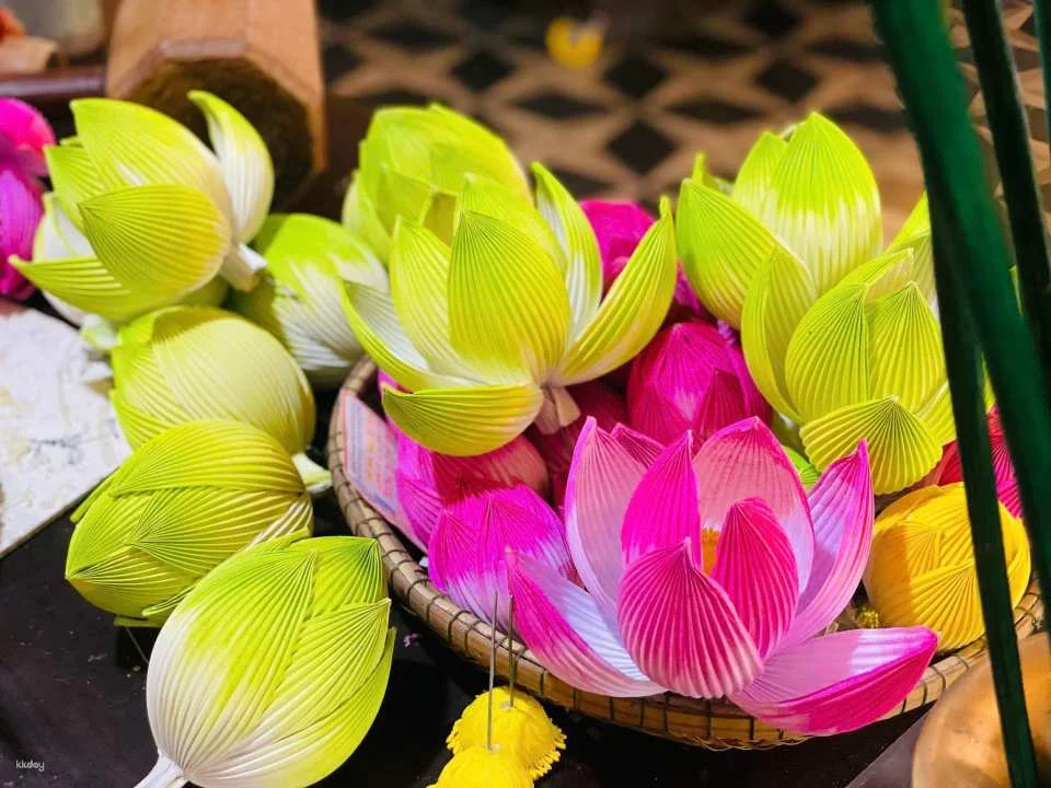 Hue | Lotus Paper Flower Making Workshop with Local Instructor | A must do experience in Vietnam
