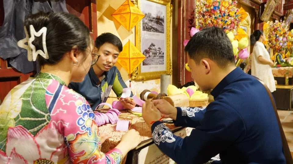 Hue | Conical Hat Painting Workshop with Royal Tea with Local Instructor | A must do experience in Vietnam