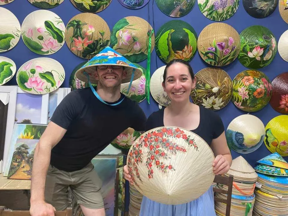 Hue | Conical Hat Painting Workshop with Royal Tea with Local Instructor | A must do experience in Vietnam