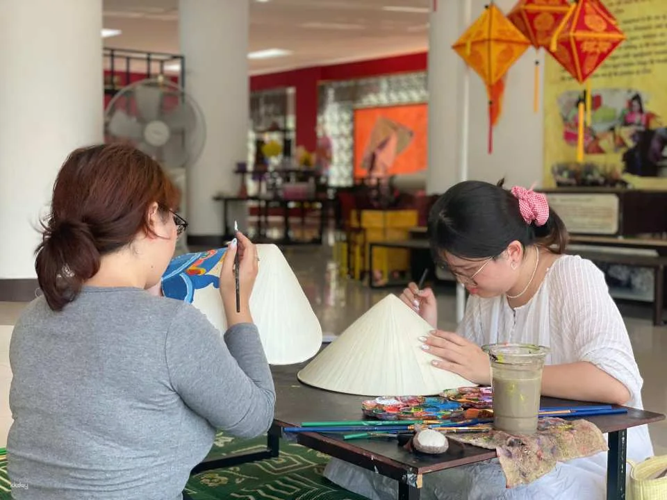 Hue | Conical Hat Painting Workshop with Royal Tea with Local Instructor | A must do experience in Vietnam