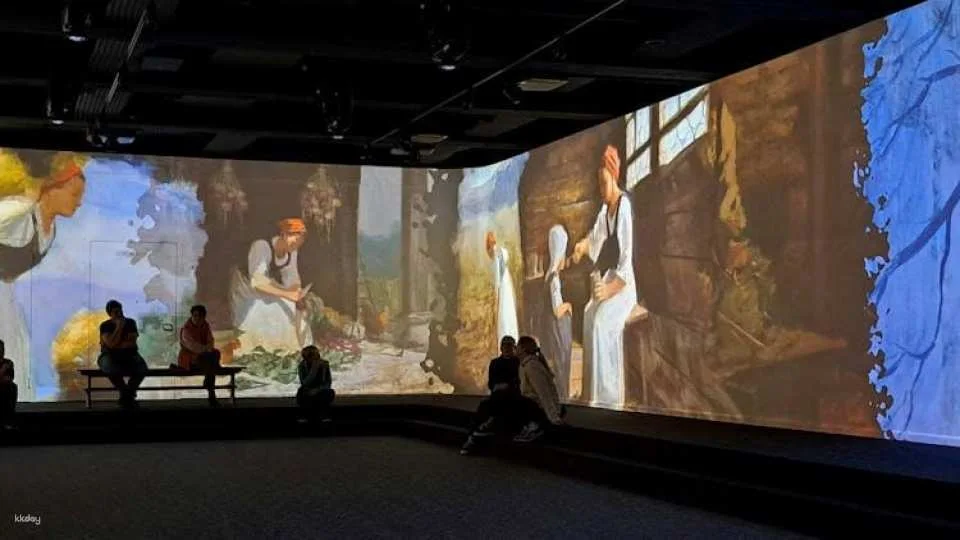 Lumeum light show with Niklaus and Dorothee Flüe immersive story