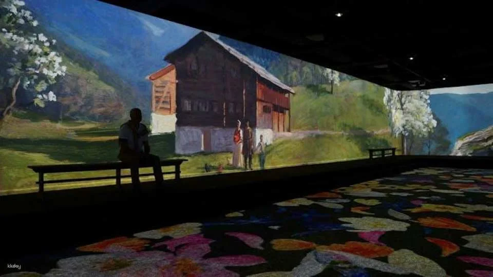 Lumeum light show with Niklaus and Dorothee Flüe immersive story