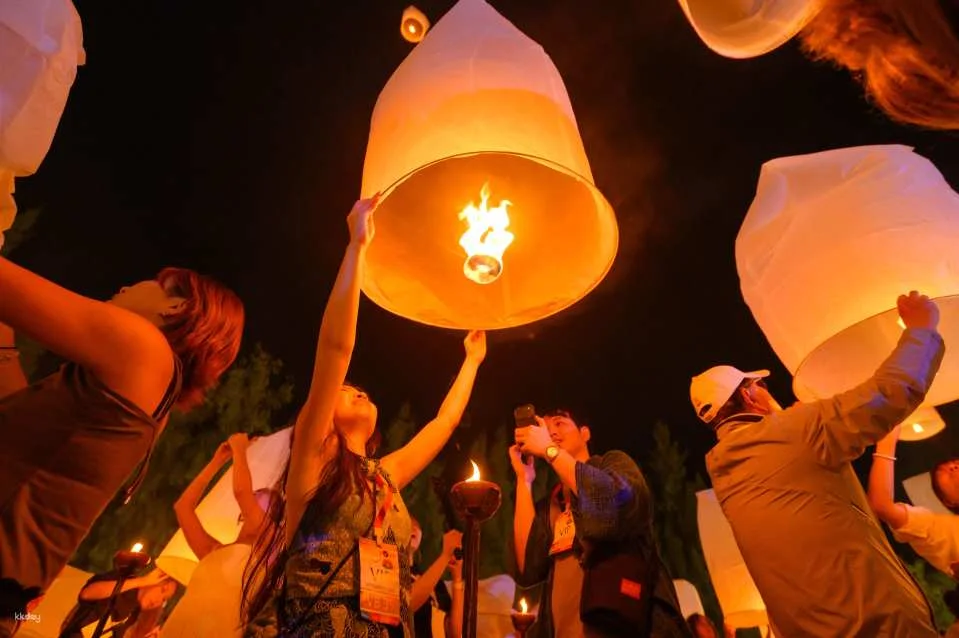 Lanna Lantern Festival 2026 at Lanna Cultural Village in Lamphun from Chiang Mai I Thailand