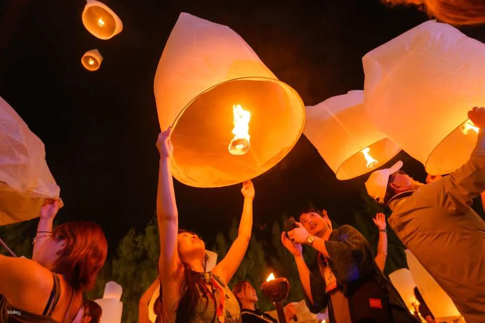 Lanna Lantern Festival 2026 at Lanna Cultural Village in Lamphun from Chiang Mai I Thailand