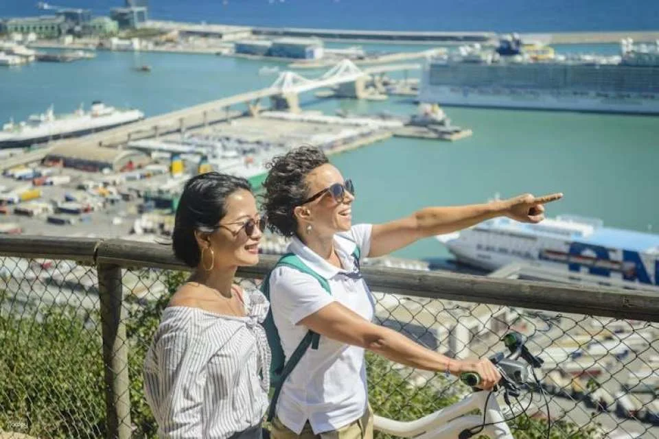 360º Barcelona eBike with Montjuic Cable Car ticket and sailing trip