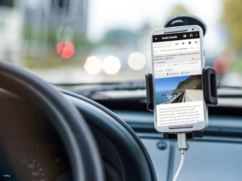 Self-guided tour of California with GPS audio guide
