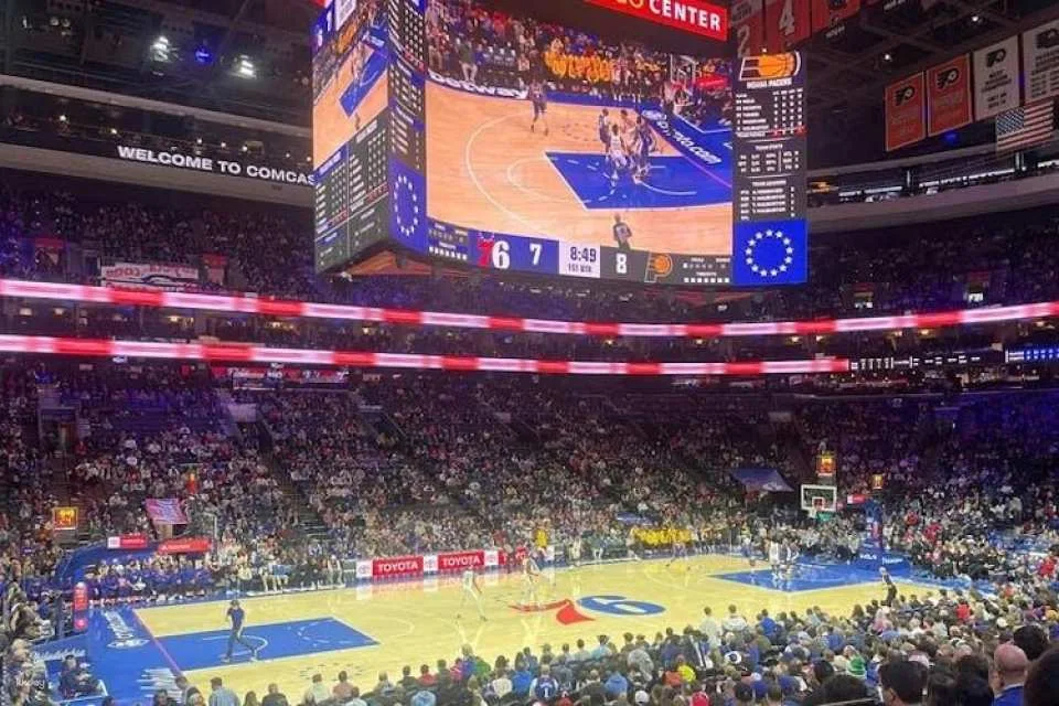 Philadelphia 76ers Basketball Game at Wells Fargo Center