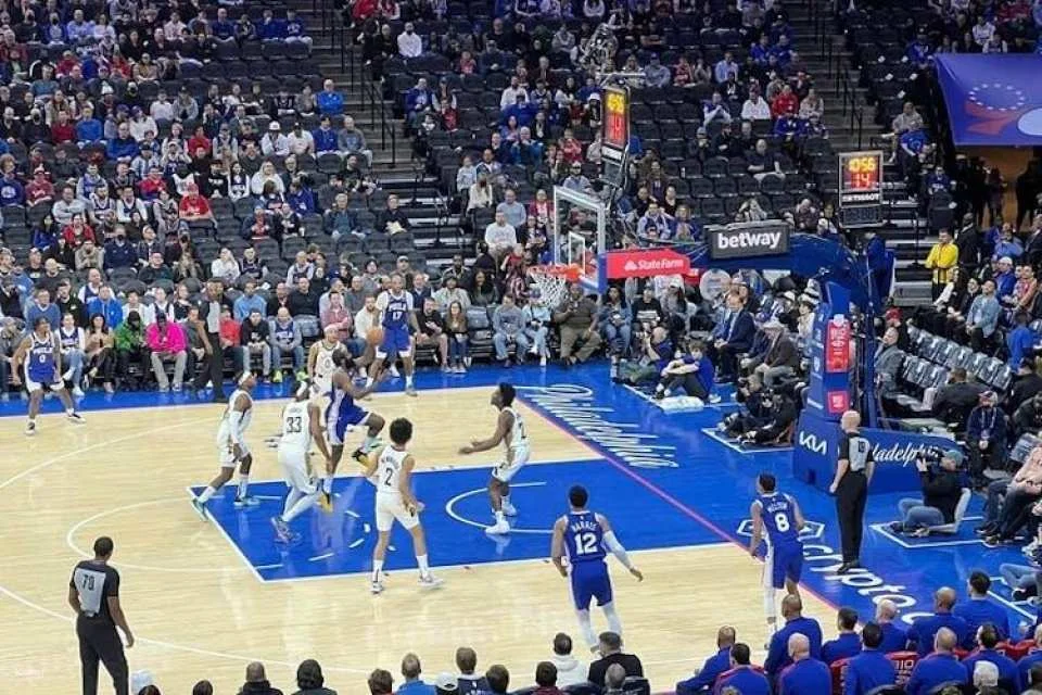Philadelphia 76ers Basketball Game at Wells Fargo Center