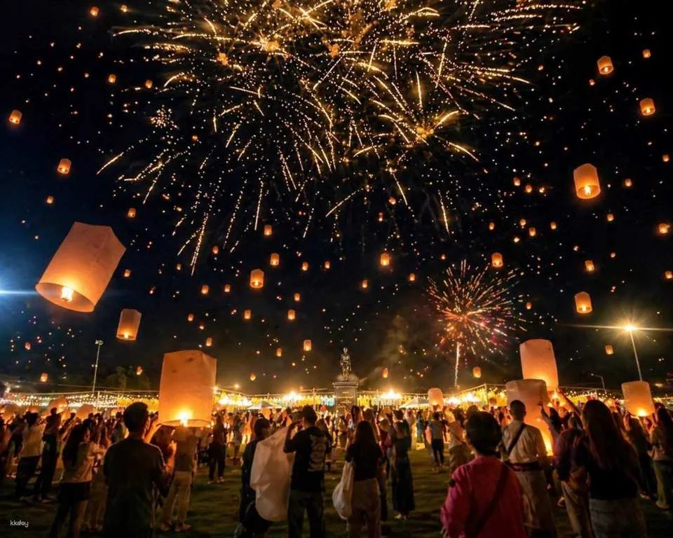 2026 Chiang Mai Local Sky Lantern at Ban Klang Municipality | Lamphun, Thailand (601535)