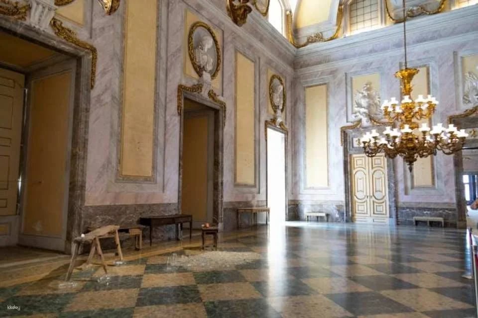 Private tour of Caserta Royal Palace with shuttle bus to English Gardens
