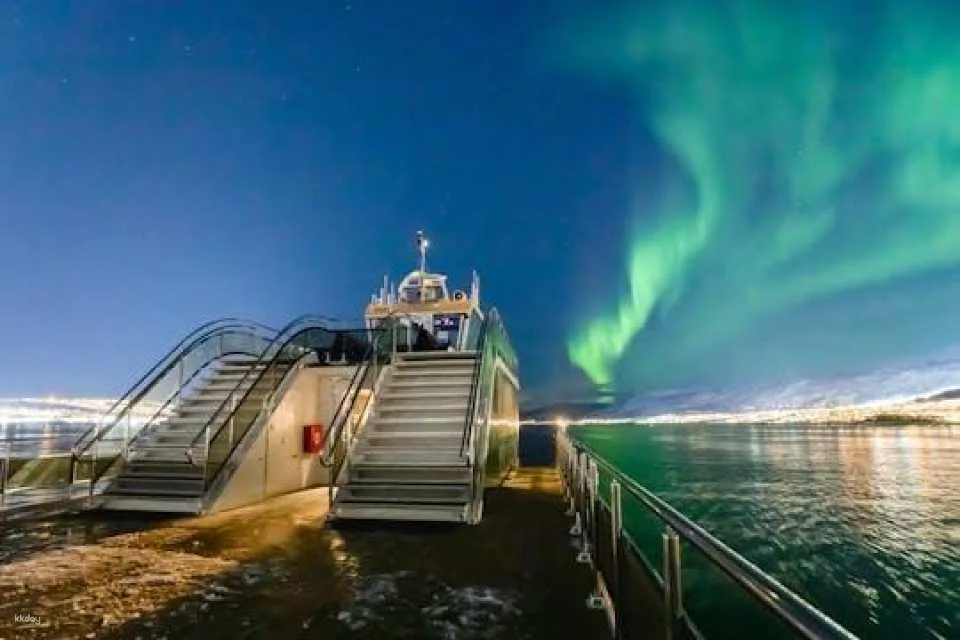 Electric Northern Lights guided cruise from Tromsø