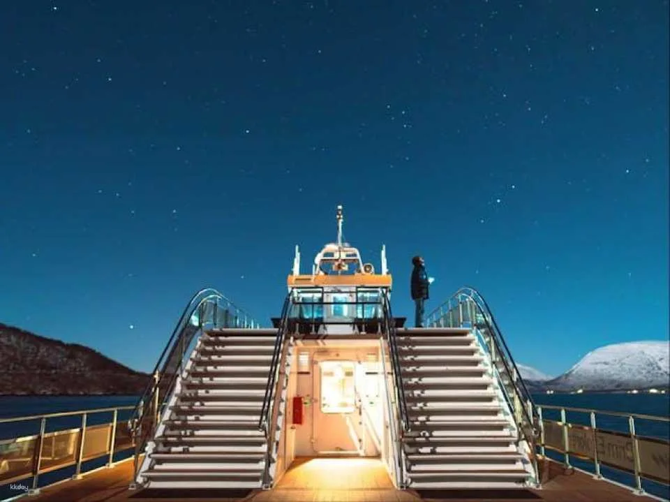 Electric Northern Lights guided cruise from Tromsø