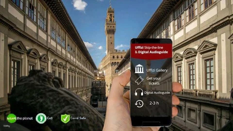 Uffizi entry ticket and audio guide