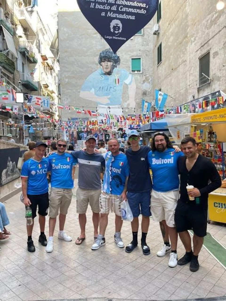 SSC Napoli football match with local in Naples