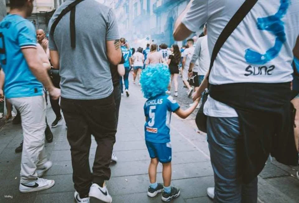 SSC Napoli football match with local in Naples