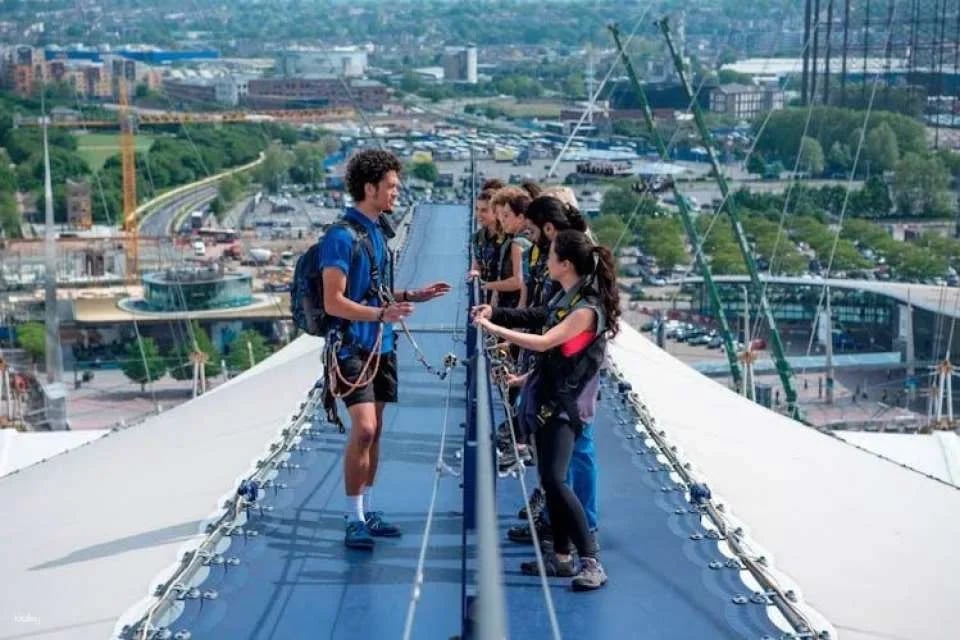 Up at The O2 daylight climb