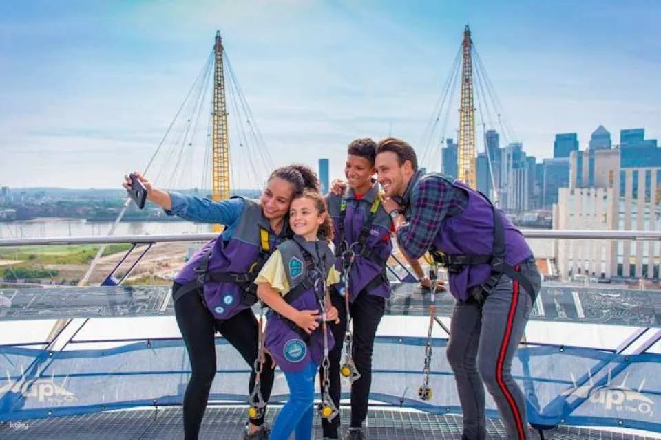 Up at The O2 daylight climb