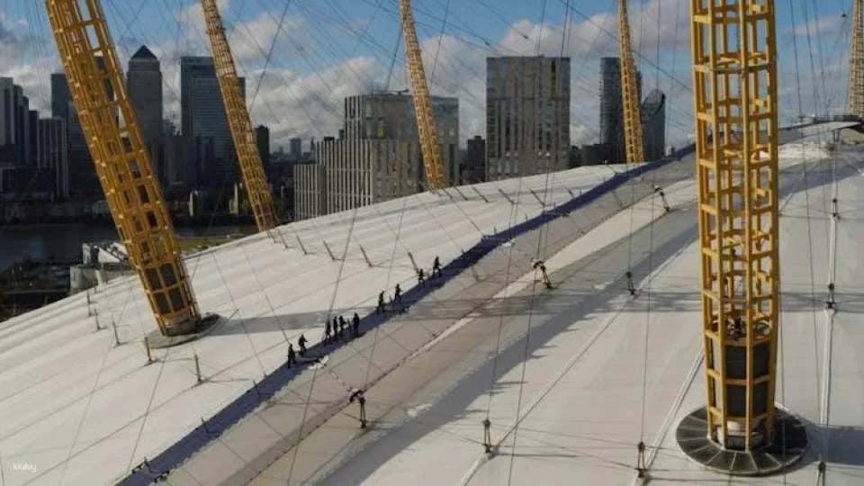 Up at The O2 daylight climb