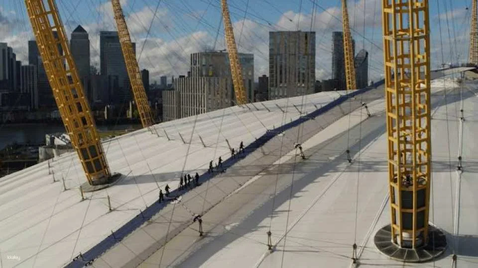 Up at The O2 daylight climb