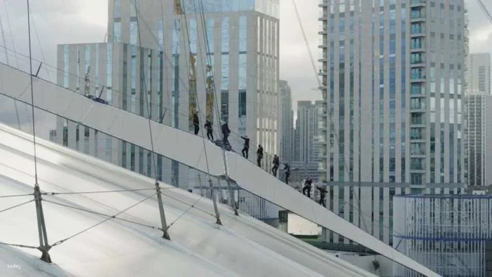 Up at The O2 daylight climb