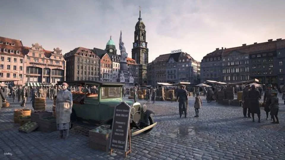 Virtual Experience of Dresden's city history in German