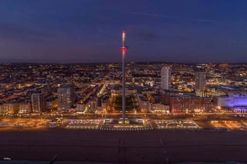 Brighton i360 city lights flight with welcome drink