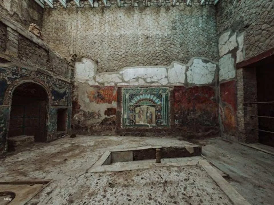Herculaneum archaeological site access with audio guide