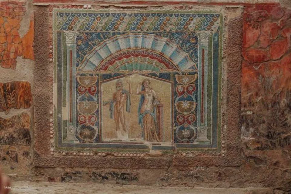 Herculaneum archaeological site access with audio guide