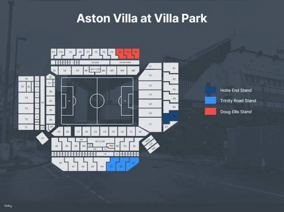 Aston Villa football game at Villa Park