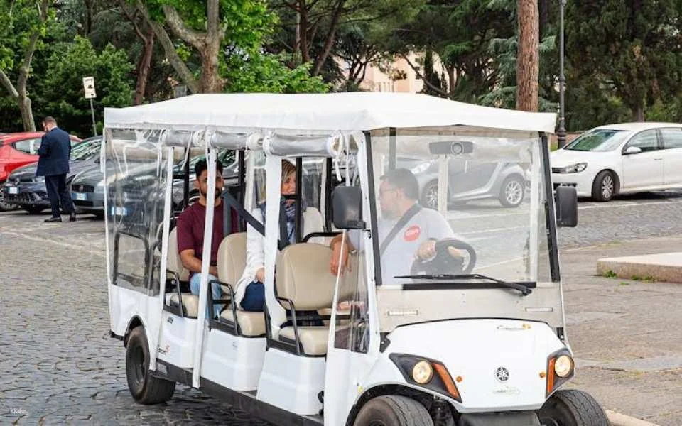 Rome private golf cart tour with iconic sights and views