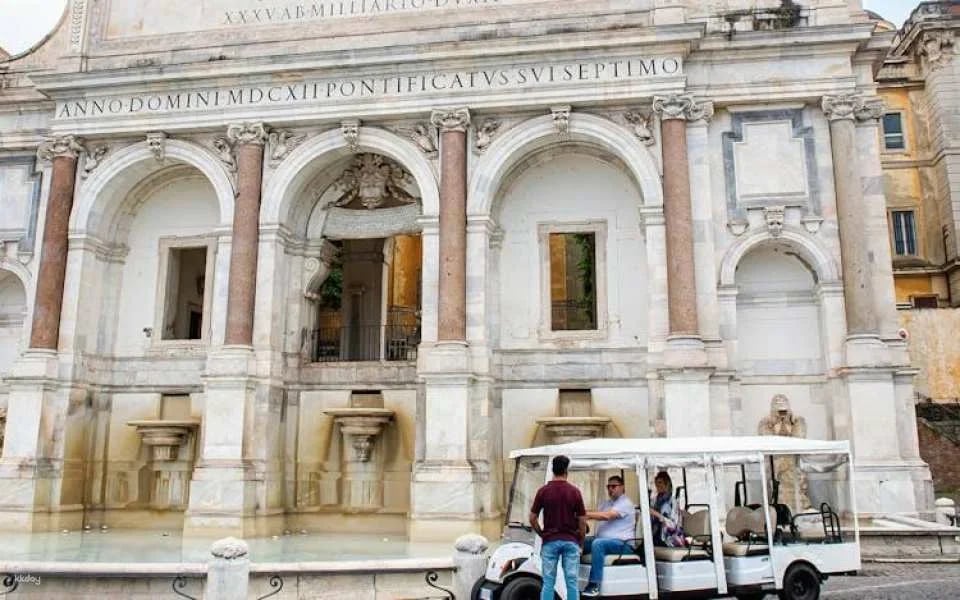 Rome private golf cart tour with iconic sights and views
