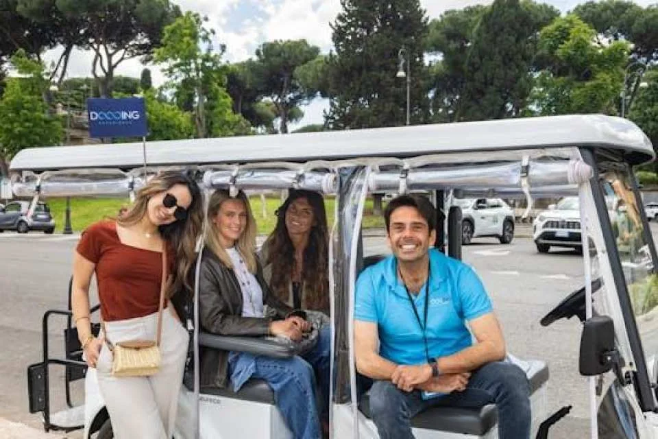 Rome main attractions exclusive golf cart tour