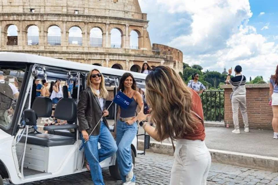 Rome main attractions exclusive golf cart tour