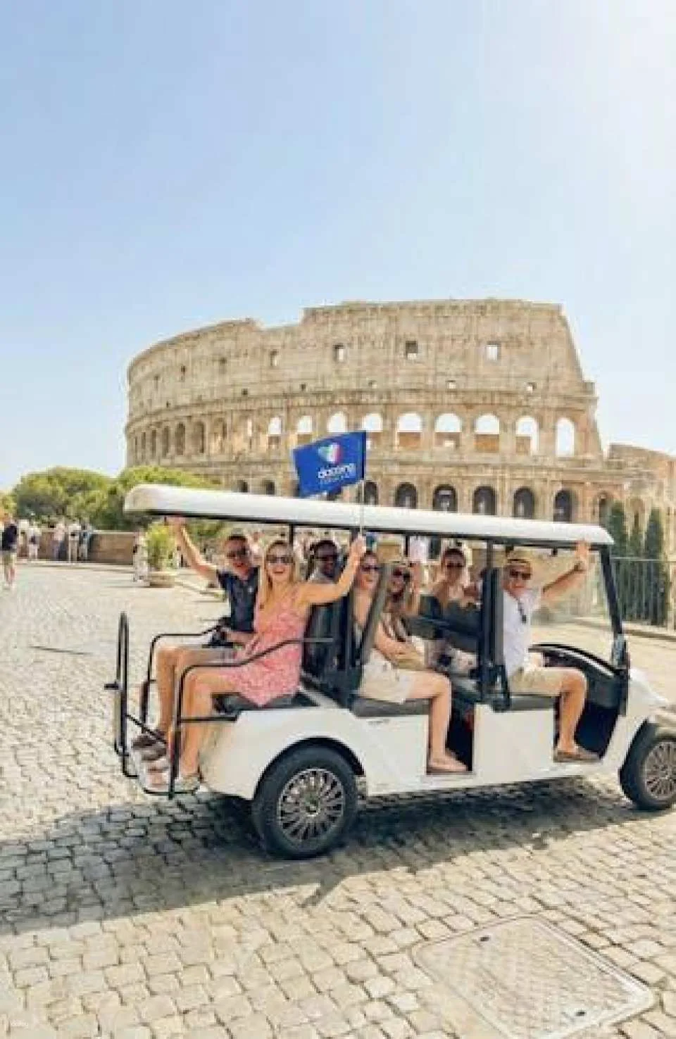 Rome main attractions exclusive golf cart tour