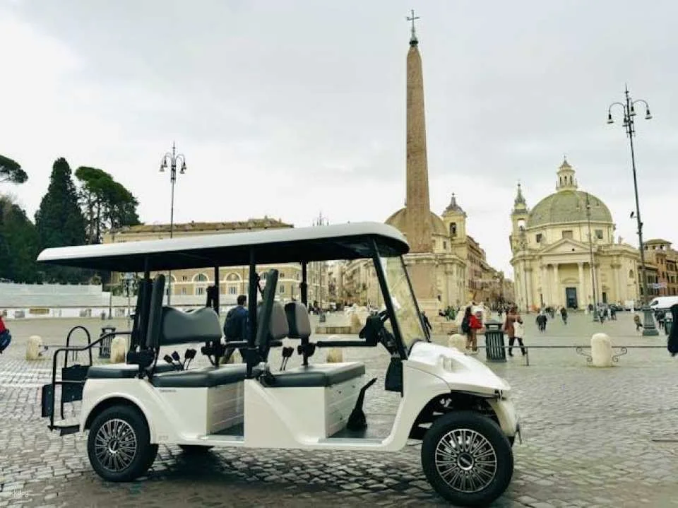 Rome main attractions exclusive golf cart tour