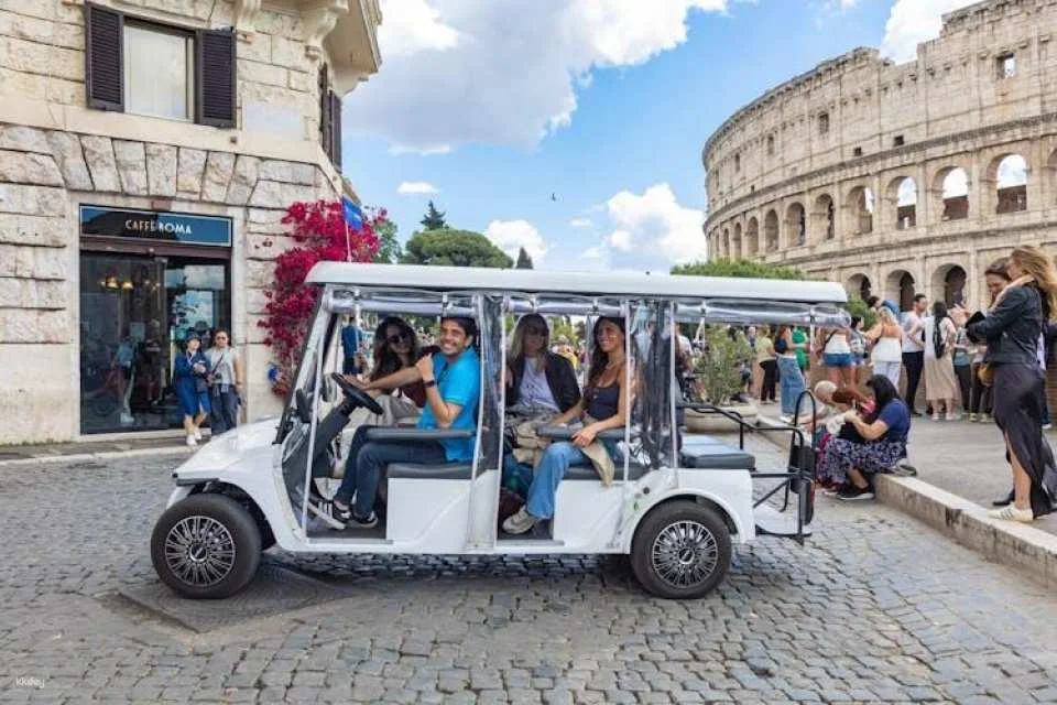 Rome main attractions exclusive golf cart tour