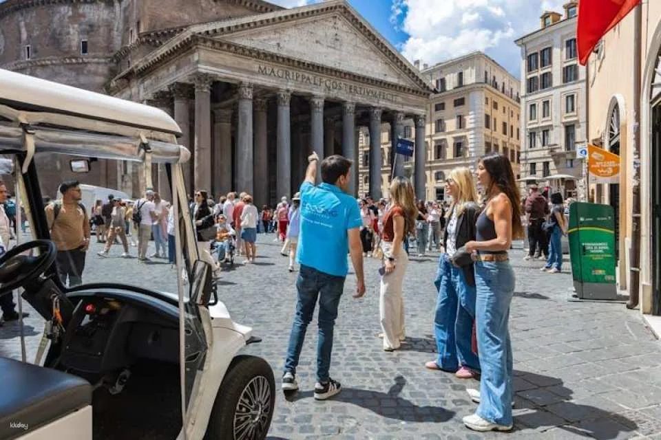Rome main attractions exclusive golf cart tour