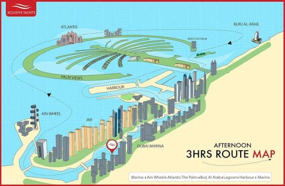 Dubai Marina luxury cruise with optional BBQ lunch or dinner